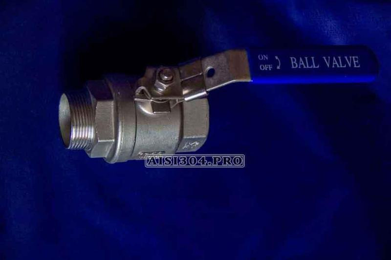 Кран нержавеющий с наружной резьбой 1/2\" Aisi 304 | TRiNOX Запоріжжя - зображення 3