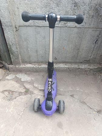 Scooter детский трехколесный самокат с ручным тормозом и светящимися к Житомир - зображення 2
