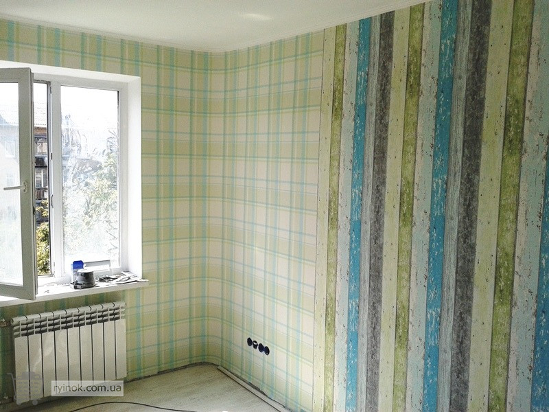 Поклейка обоев Ремонт комнаты Київ - зображення 1