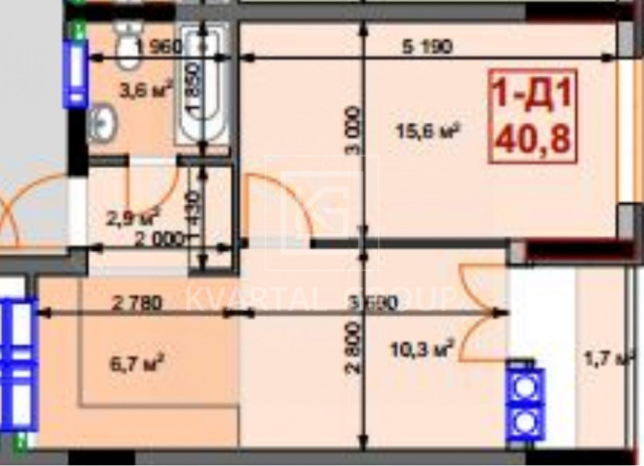 квартира 1К без ремонту 891 $м2 за 7 хв до Академ містечка, швидкий Ірпінь - зображення 4