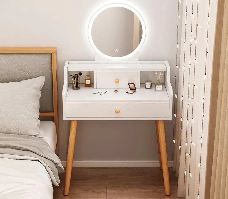 Туалетний столик Tt821 із Led дзеркалом та висувними ящиками Одеса - зображення 4