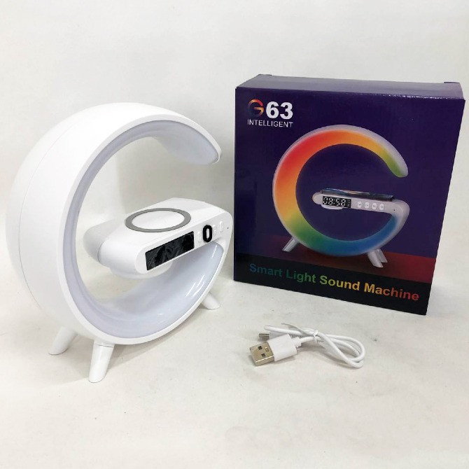 Розумний світильник G63 з Bluetooth Колонкою та бездротовою зарядкою Львов - изображение 5