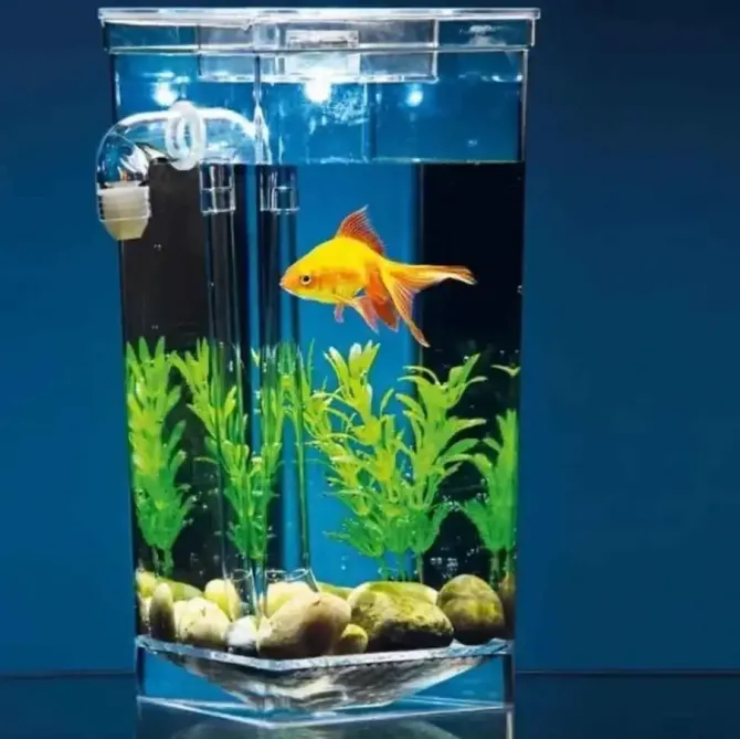 Аквариум для рыбок с системой самоочистки и светодиодной подсветкой fish tank HA-149 Львів - зображення 8