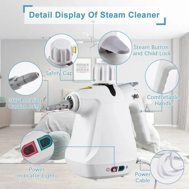 Отпариватель с функцией пароочистителя Steam Cleaner 958 Львів - зображення 6