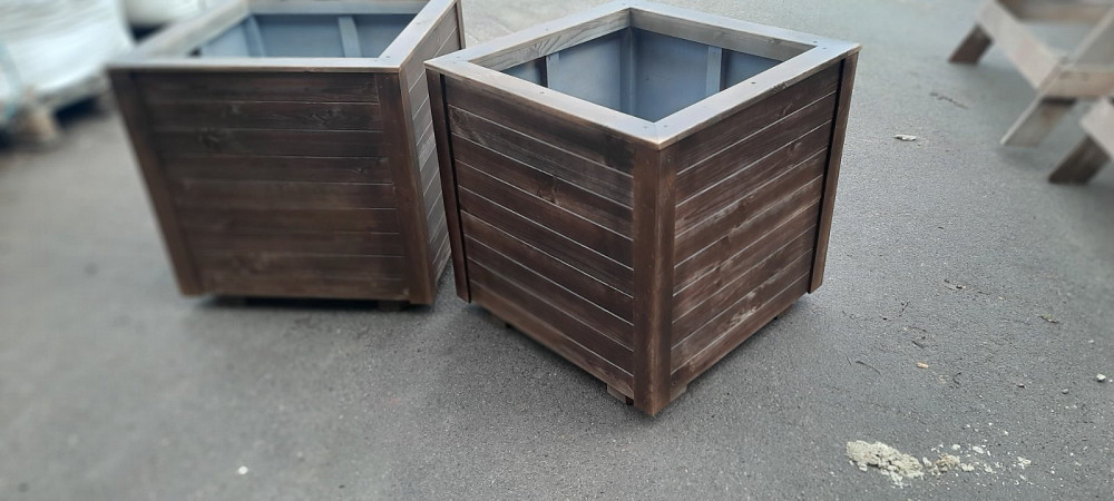 Клумби. Кашпо. Деревянные кашпо. Клумбы. Ящики для цветов из дерев Васильків - зображення 3