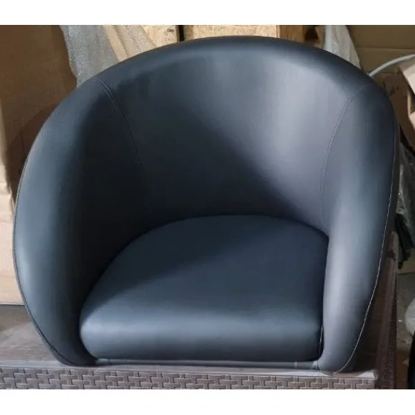 Крісло Мурат Р перукарське чорного кольору Дніпро - зображення 1