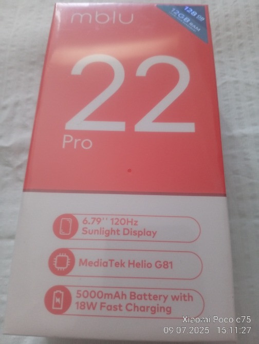 телефоны новые запечатанные Meizu mblu 22 pro Nfc Запоріжжя - зображення 1