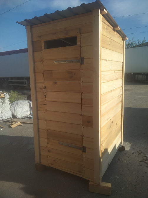 Туалет садовий. Літній душ. Деревянный туалет. Летняя душевая кабина Київ - зображення 3