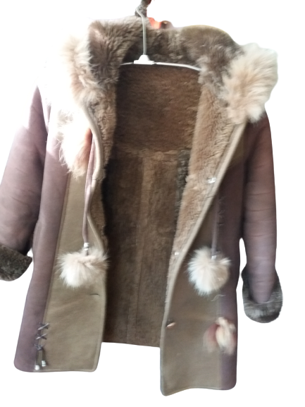 Натуральная дублёнка для девочки б/у Харків - зображення 2