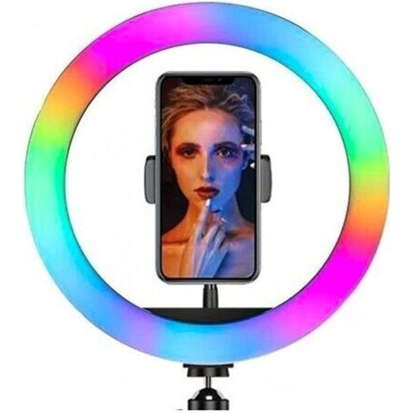 Лампа кольцевая RGB 33см MJ33 Black (Код товара:38644) Харків - зображення 1