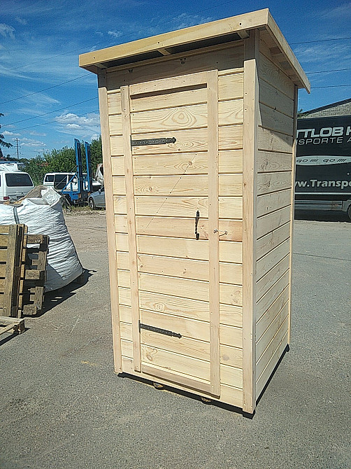 Туалет садовий. Літній душ. Деревянный туалет. Летняя душевая кабина Київ - зображення 1