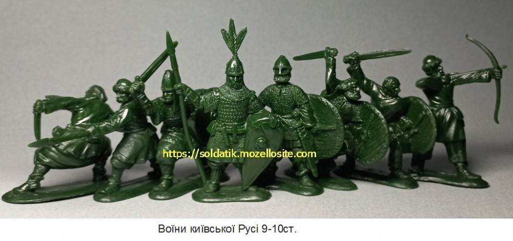 Солдатики игровой набор 8шт. 4 вида, игрушки, фигурки, казаки, воины Киев - изображение 4