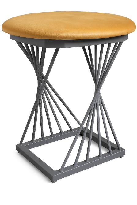 Дизайнерський табурет "Twist Steel" — стиль & надійність Кременчук - зображення 2