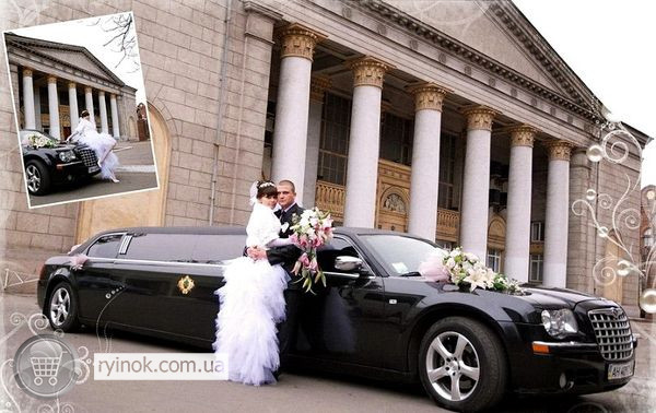016 Лимузин Chrysler 300C черный аренда на свадьбу день рождения Київ - зображення 1