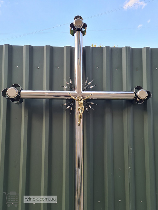 Хрести із нержавійки на могилу , хрест нержавійка Львів - зображення 2