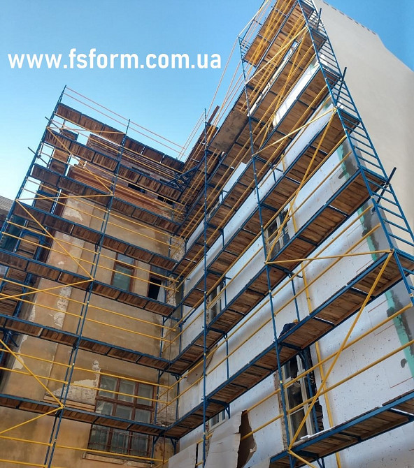 Леса строительные, Риштування рамні стандартні, Леса стандартные Дніпро - зображення 1