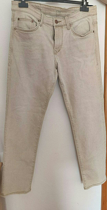 Чоловічі світло-бежеві джинси c&a, w 32 l 30 Івано-Франківськ - зображення 1