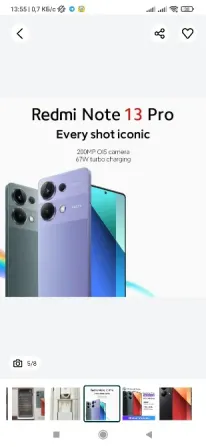 Новый Xiaomi Redmi note 13 Pro. Запечатан в коробке. Чёрный Запоріжжя - зображення 7