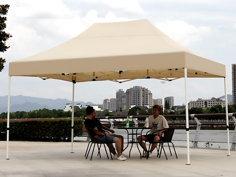 Шатер посилений розсувний 3х4, 5 м Pro Бежевий тент 800D Туреччина Дніпро - зображення 1