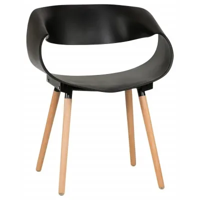 Стілець Берта пластиковий чорний Дніпро - зображення 1