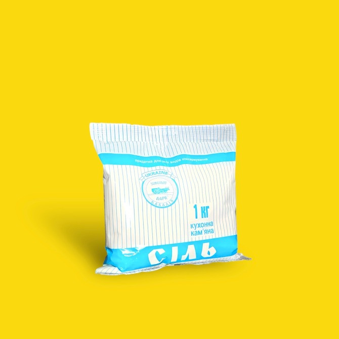 Купити сіль харчова Пет 1 кг Земельні дари. Купить соль пищевая оптом Киев - изображение 1