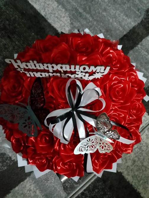Троянди з атласних стрічок Ровно - изображение 5