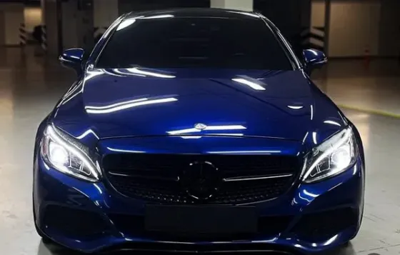 433 Авто без водителя Mercedes Benz С300 синий на прокат Киев