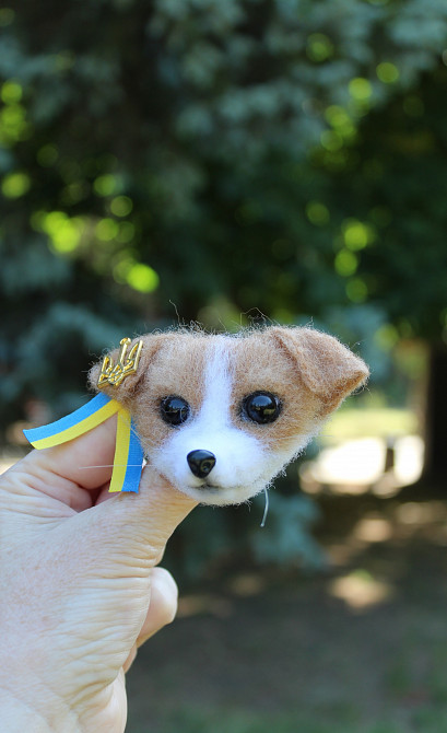 Пес Патрон брошь игрушка валяная пес патрон валяна іграшка собака Одеса - зображення 2