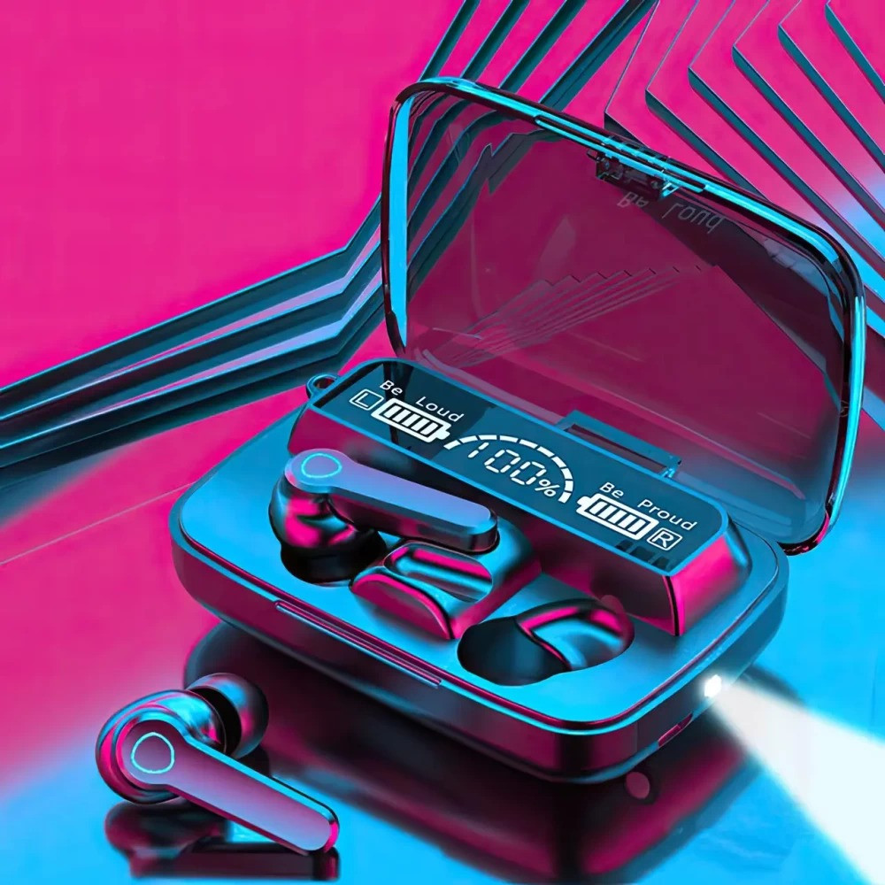 Бездротові вакуумні навушники Tws M19 BT Чорні, блютуз гарнітура з мік Київ - зображення 1