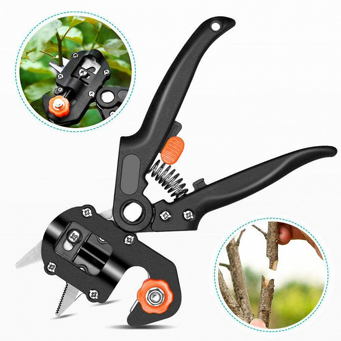 Профессиональный прививочный секатор Grafting Tool с 3 ножами для обрезки и прививки деревьев Львів - зображення 1