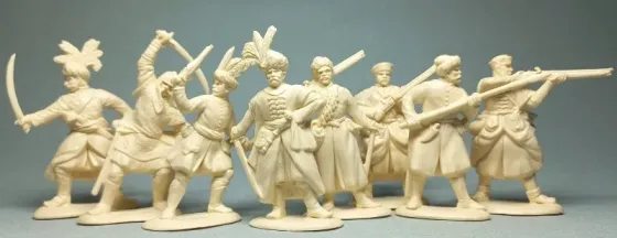 Набор солдатиков Польские воины Xvii столетия 8 фигурок, 1/32м, 54 мм Київ