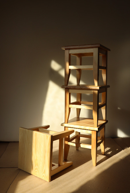 Табуретка дитяча з натурального дерева Соснівка - зображення 1