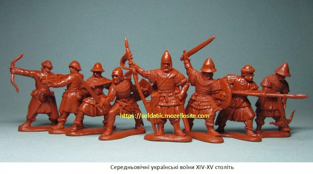 Солдатики игровой набор 8шт. 4 вида, игрушки, фигурки, казаки, воины Киев - изображение 8