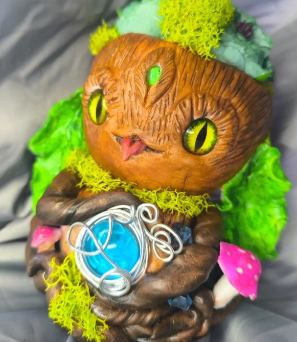 Кашпо из полимерной глины Хранитель дома Харьков - изображение 5