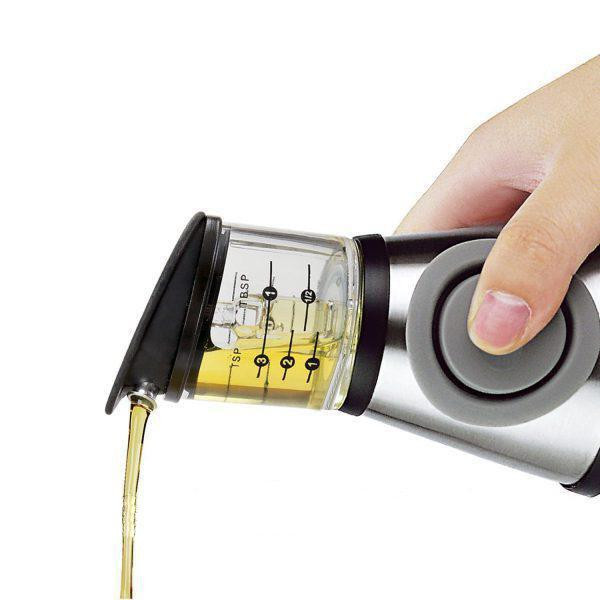Бутылка Дозатор VBV Press and Measure Oil Dispenser с дозатором для масла Львів - зображення 3