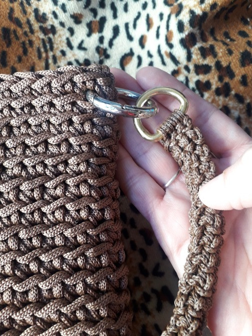 Сумочка в'язана коричнева Харків - зображення 4