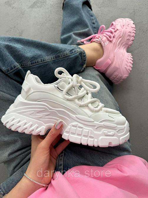 Чорні кросівки на високій платформі Одеса - зображення 1