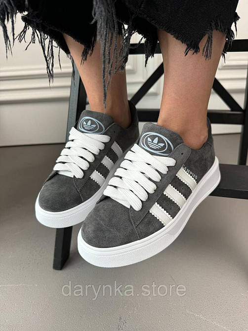 Кампус замшеві кеди графіт Одеса - зображення 1