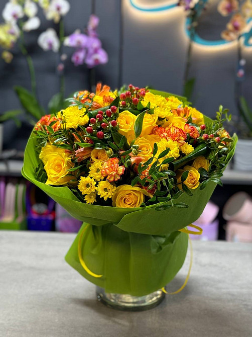 Квіти, Оболонь, доставка, флорист, купити, замовити букет Magic Trio Київ - зображення 3