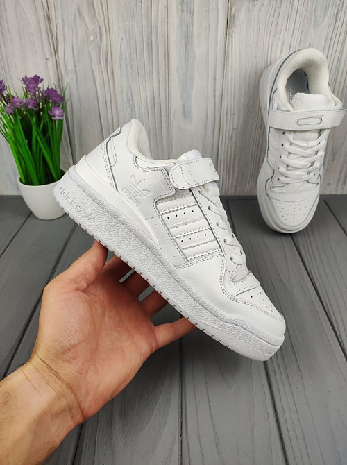 Жіночі кросівки Adidas Forum Low All White Дніпро - зображення 6