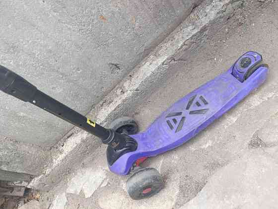 Scooter детский трехколесный самокат с ручным тормозом и светящимися к Житомир