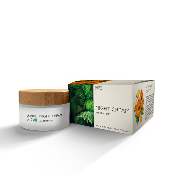 Нічний омолоджуючий крем для всіх типів шкіри Eco, 50 мл Буча - зображення 1