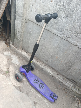 Scooter детский трехколесный самокат с ручным тормозом и светящимися к Житомир - зображення 6