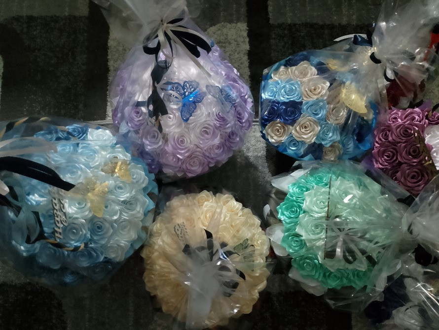 Троянди з атласних стрічок Ровно - изображение 6