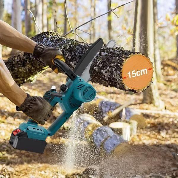 Аккумуляторная мини электрическая Electric chain saw 8 дюймов + 2 аккумулятора 48V Мини-пила садовая Львів - зображення 6