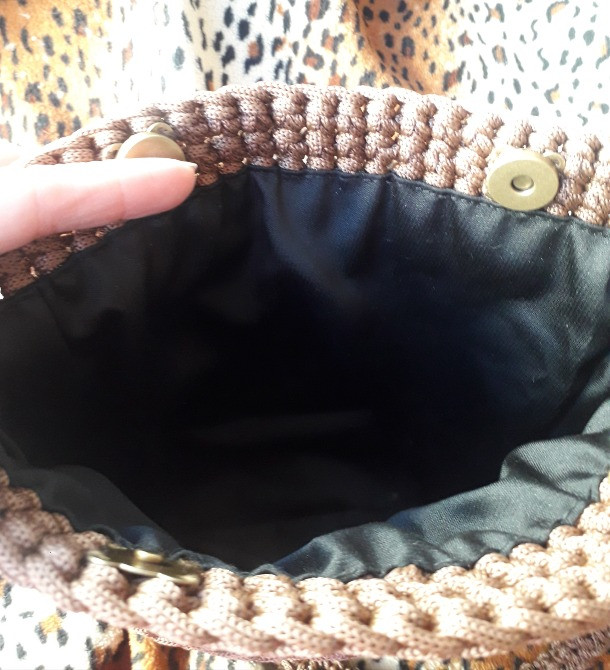 Сумочка в'язана коричнева Харків - зображення 3