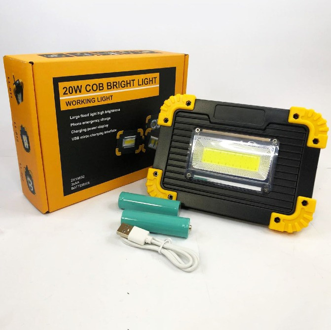Світлодіодний ліхтар Led прожектор Usb L811-20W-Cob-1W Львов - изображение 1