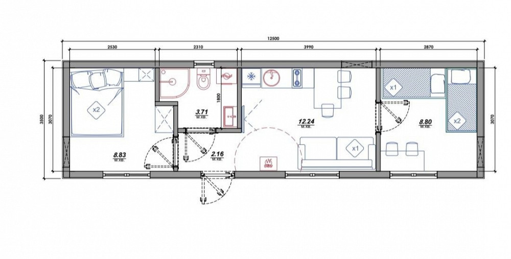 Продам Будинок Модульний, 36 m2 Одеса - зображення 2