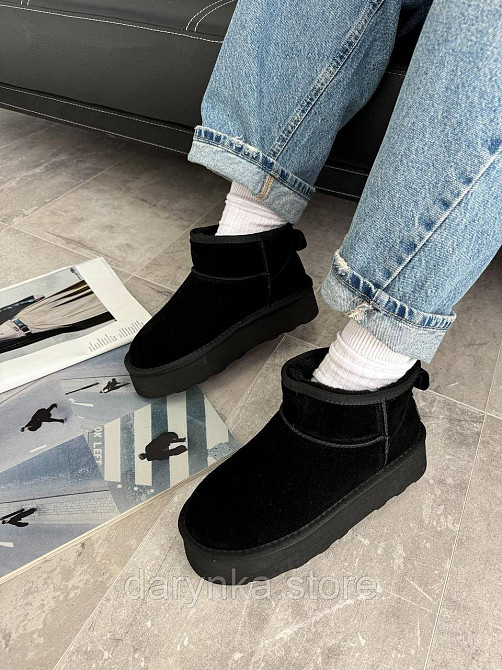 Чорні замшеві уги Одеса - зображення 1