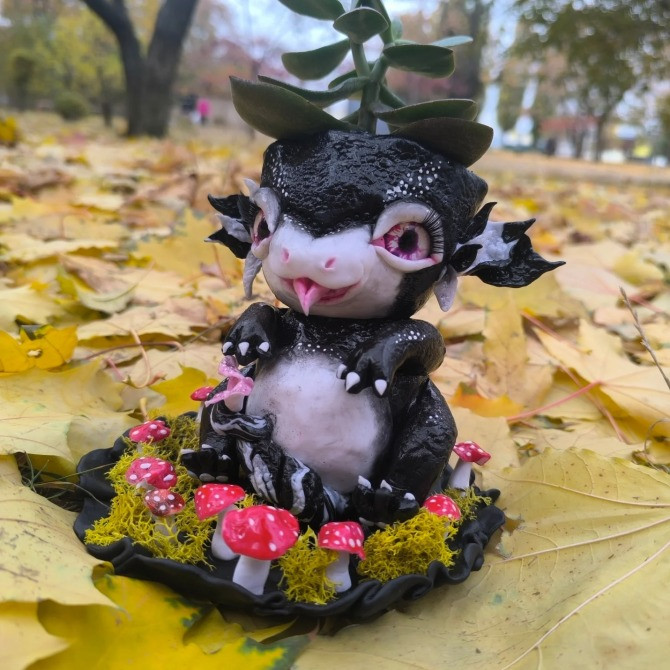 Кашпо из полимерной глины Хранитель дома Харьков - изображение 2